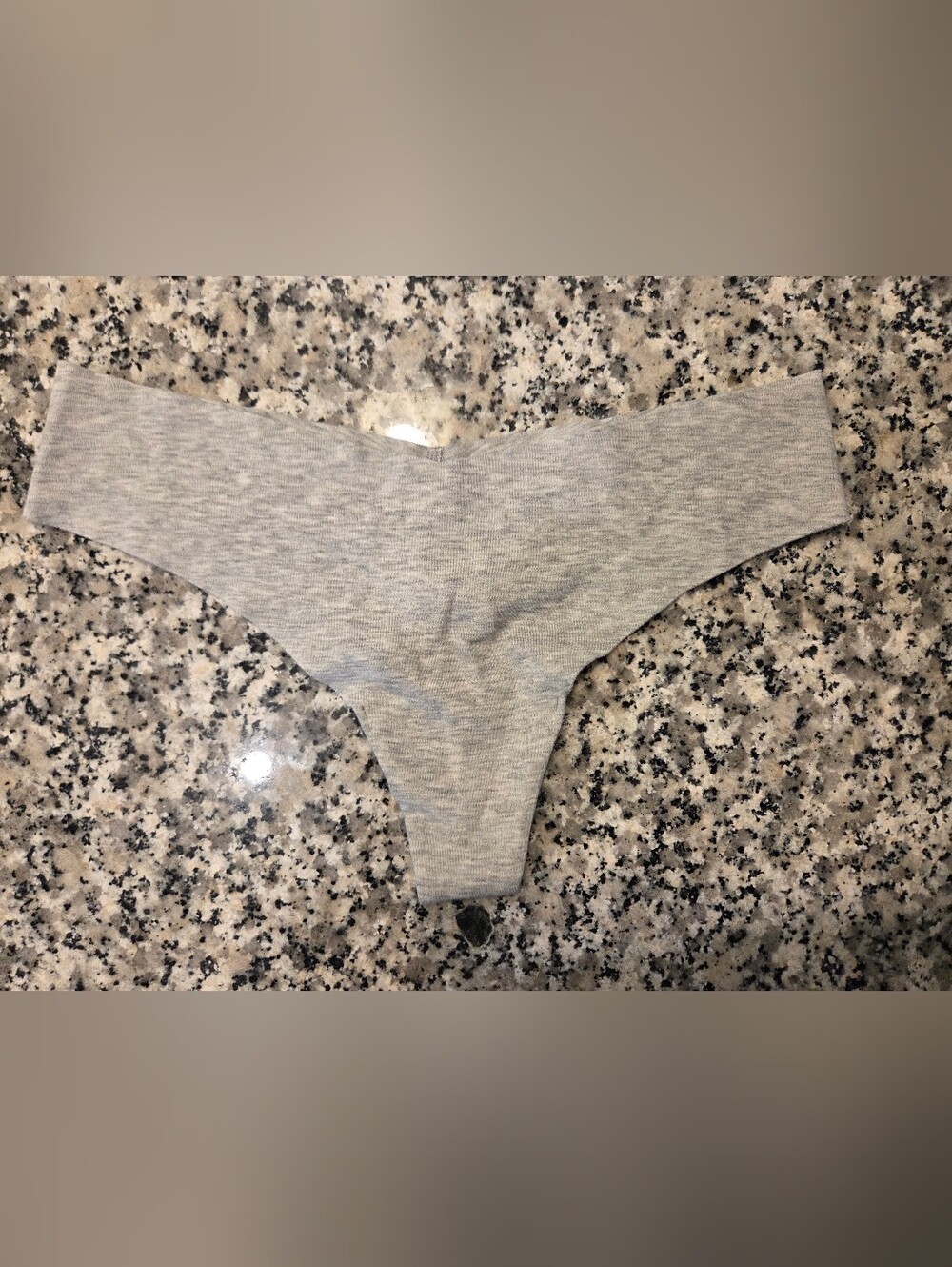aerie Light Heather Gray Girls Stretch Cotton Thong